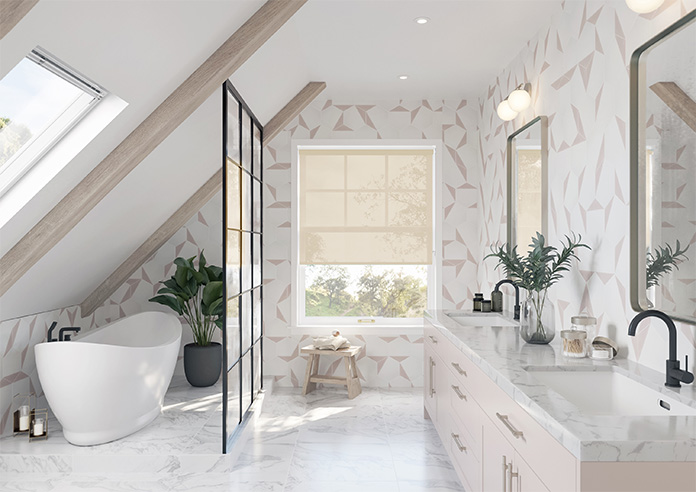 Pompeii Voile, Parchment - Twist&Fit Roller Blind - Image 8